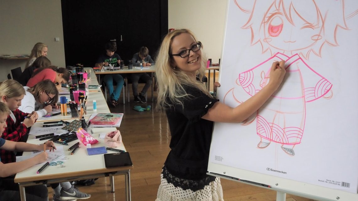 Die Kids des Kulturrucksacks werden zu Zeichenkünstlern bei „Planet Manga“